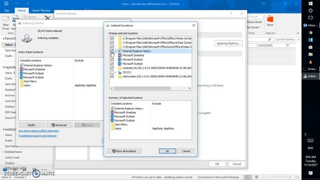 Outlook Search not working in windows, How to repair смотреть онлайн
