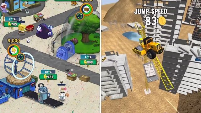 SpongeBob’s Idle Adventures vs Construction Ramp Jumping смотреть онлайн