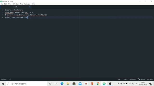 Create a link shortner using python ||Conquer EduTech || pyshortener using python | смотреть онлайн