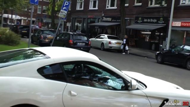 White Ferrari 599GTB Fiorano - 2x start up and LOUD rev! смотреть онлайн