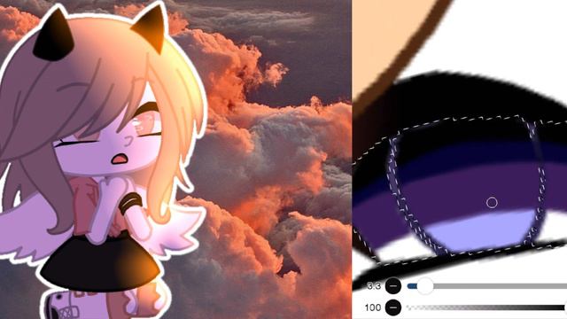 "🌌Туториал по обработке космических глаз👀"gacha life смотреть онлайн