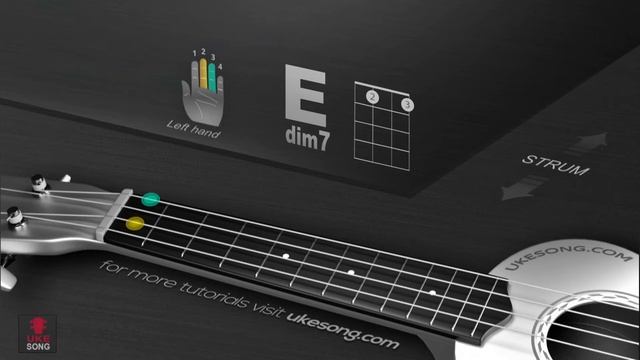 Ukulele chords - Edim7 | 3D ukulele chords tutorial # 130 смотреть онлайн