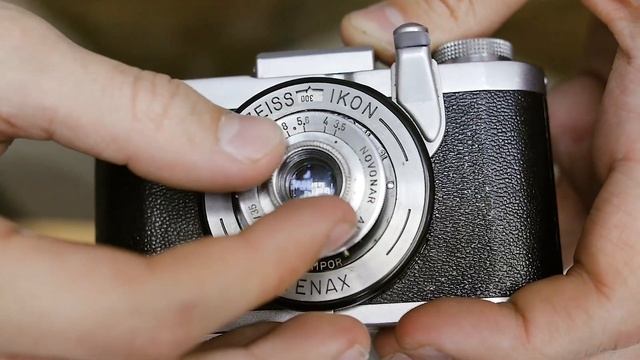 Отличная шкальная камера Zeiss Ikon Tenax-1. смотреть онлайн