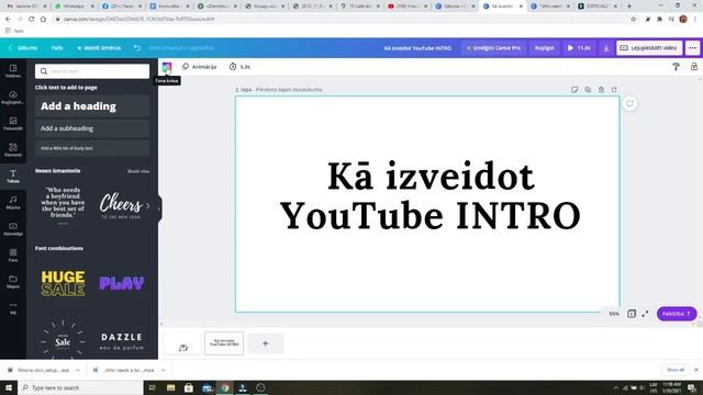 Kā izveidot YouTube INTRO смотреть онлайн