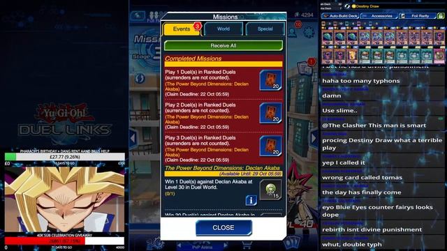 *LET'S PLAY* DECLAN AKABA DDD EVENT! POWER BEYOND DIMENSIONS! [Yu-Gi-Oh! Duel Links] смотреть онлайн