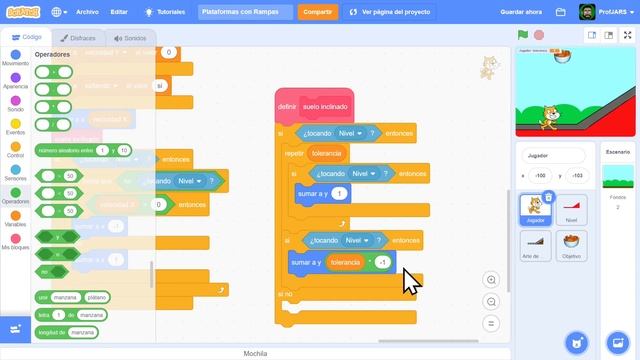 Cómo hacer un juego de Plataformas en Scratch - Rampas y Curvas смотреть онлайн