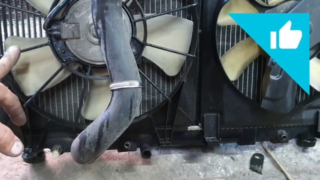 HONDA CIVIC  замена  радиатора.