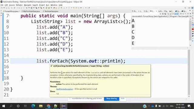 Java Q & A : ForEach Loop in Java 8 смотреть онлайн