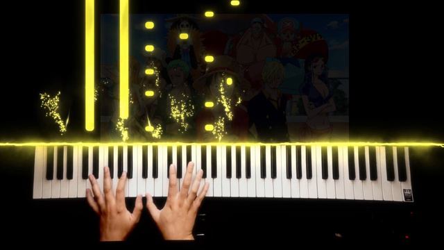 [Synthesia] One Piece - Memories [Piano Tutorial, HARD] | Paulo Millán Music