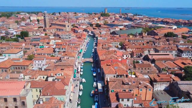 Murano Italy Drone 4K DJI mini 3 pro burano, Venice смотреть онлайн