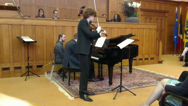 Ravel 2nd Sonata 2nd Movement Blues. Moderato - Stefaan De Rycke & Pieter Dhoore