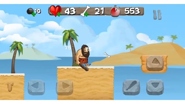 All bosses|| Caveman Chuck Adventure|| new games || смотреть онлайн
