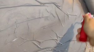 Покраска обоев из крафт бумаги. Кухня, часть 2