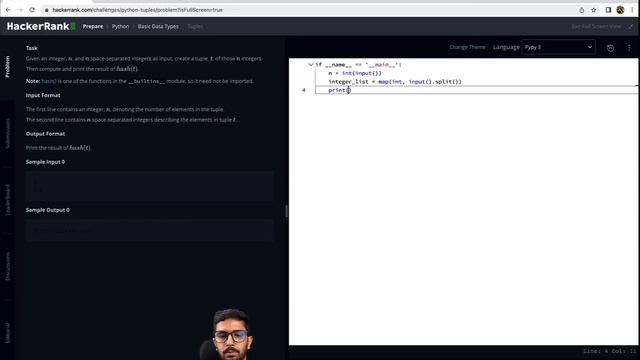 Python Tuples | Hackerrank Solutions in Python | Python Tutorial 2023 смотреть онлайн