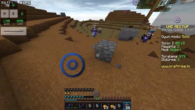 4'LÜ TEAM VS ALPTEKİN SEZER - CRAFTRİSE UHC MEETUP смотреть онлайн