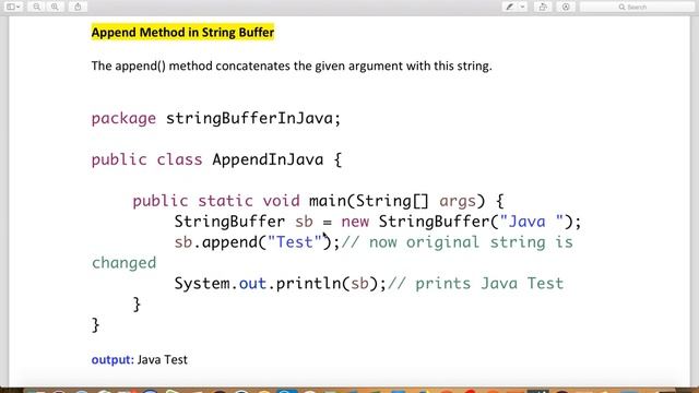 String Buffer in Java Lecture-1 смотреть онлайн
