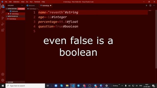 Python#4-Data types and type keyword смотреть онлайн