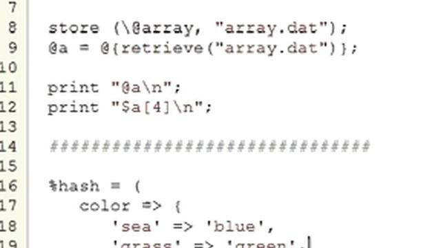 Perl Tutorial 100 - Store Data Structures on Disk смотреть онлайн