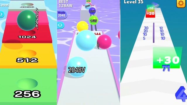 Ball Run 2048 & [[ 16AB ]] INFINITY MODE vs Merge Number : Run Master vs Ball Run Infinity gameplay смотреть онлайн