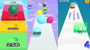 Ball Run 2048 & [[ 16AB ]] INFINITY MODE vs Merge Number : Run Master vs Ball Run Infinity gameplay