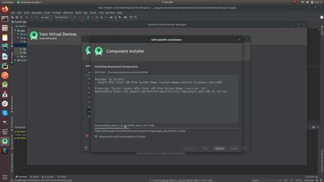 Create emulator in android studio And Fixed kvm permission denied. смотреть онлайн