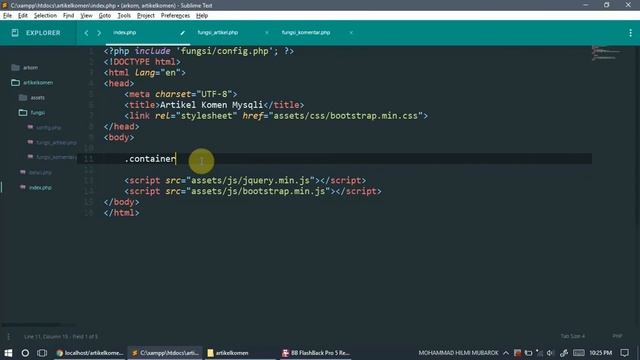 Sistem Artikel dan Komentar dengan PHP + MySQLi - Part 1 смотреть онлайн