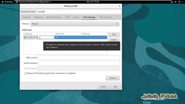 How to set static ip address using GUI in Oracle Linux 8 смотреть онлайн