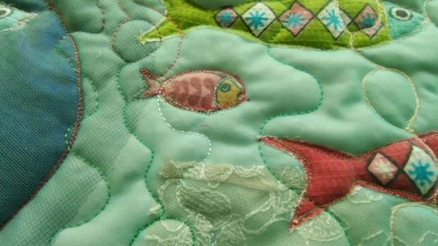 52. Подводный мир в технике "Пицца". Лоскутное шитье. Пэчворк. Квилтинг. смотреть онлайн