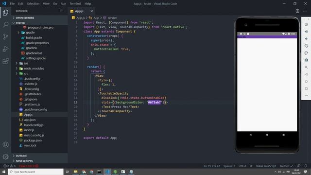 Tutorial Cara Disable TouchableOpacity di React Native смотреть онлайн