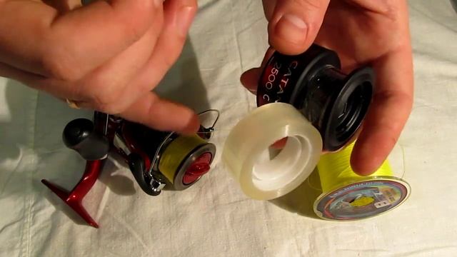 Подмотка бандажа на шпулю катушки. ШПУЛЯ НА КАТУШКЕ. КАК ПРАВИЛЬНО НАМОТАТЬ ЛЕСКУ НА КАТУШКУ. смотреть онлайн