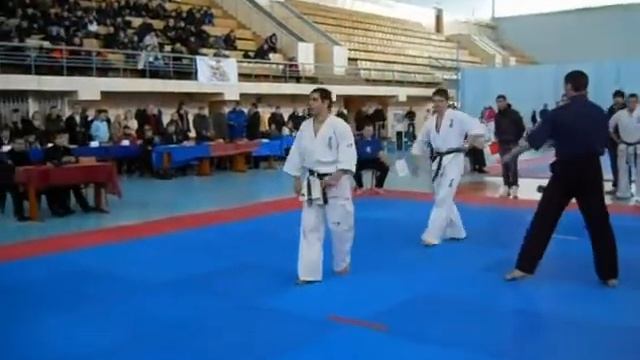 Киокушин СФКК.Чемпионат Украины.Казымов Тогрул -3.1 Бой смотреть онлайн