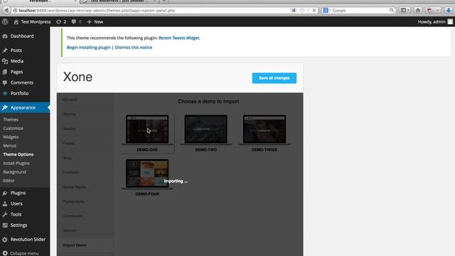 XONE WP - Install & Demo Import смотреть онлайн