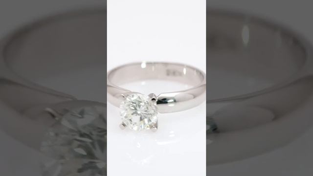 Кольцо из белого золота с бриллиантом 1,15 карат (сертификат GIA) смотреть онлайн