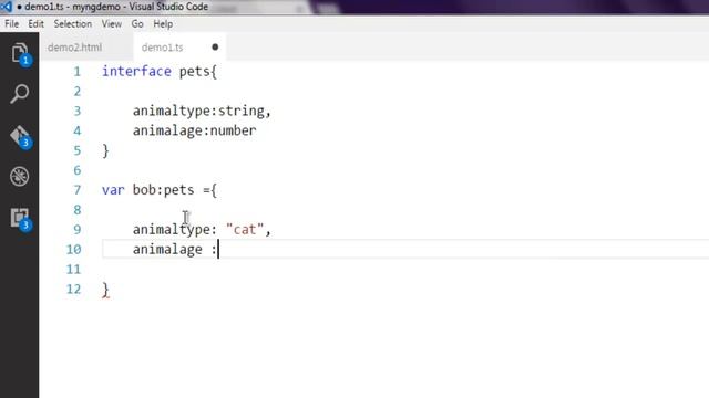 TypeScript Interface смотреть онлайн