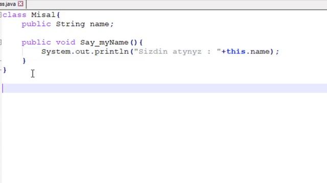 Java тилинде класс түзүү жана экземпляр жаратуу смотреть онлайн