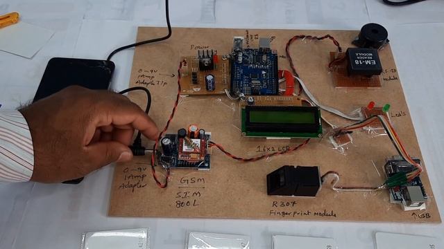 Automated Attendance System Using Arduino + Fingerprint + RFID + GSM with SMS Notification смотреть онлайн