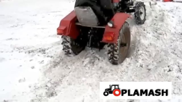 Мини трактор Уралец 180 с блокировкой дифференциала смотреть онлайн