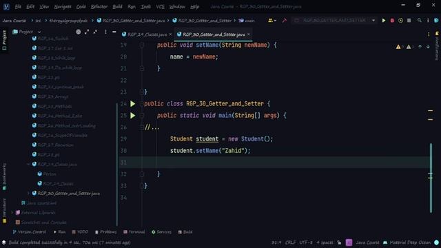 Java Lecture 30 Getter and Setter | getter and setter method in Java | the royal group of Pak смотреть онлайн