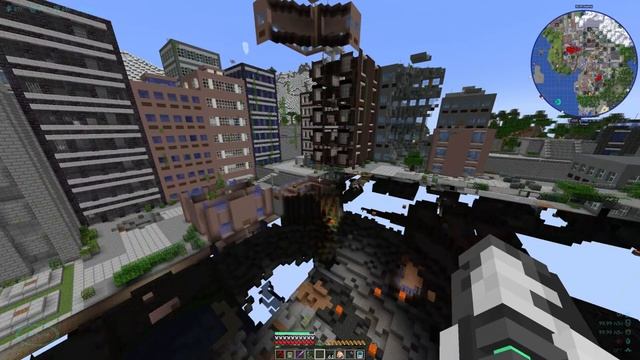 Minecraft 1.18 - Infinity Nuke Explosion (All the mods 7 0.4.21) Industrial Foregoing Mod смотреть онлайн