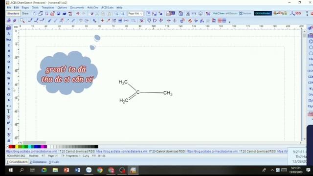 Vẽ công thức hóa học trên phần mềm Chemsketch (1) смотреть онлайн