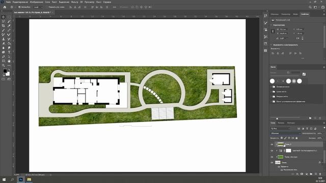 2 день. Генеральный план в Photoshop смотреть онлайн