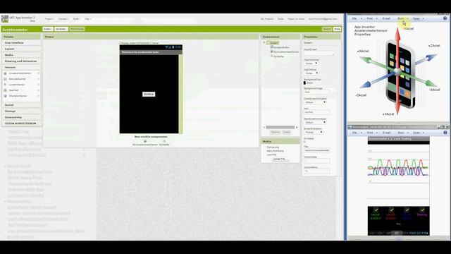App Inventor - Accelerometer Sensor Tester смотреть онлайн