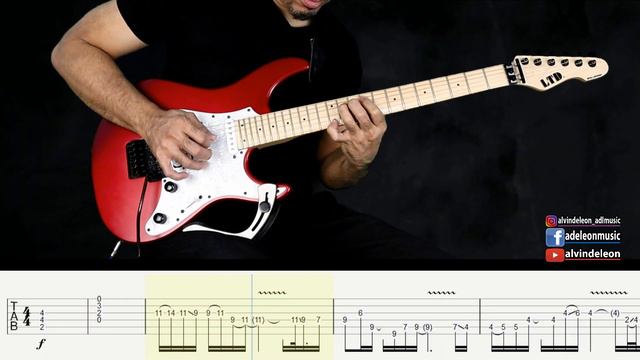 Megadeth A Tout Le Monde Guitar Solo Lesson with Tabs смотреть онлайн