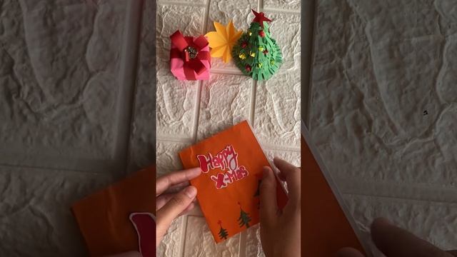 Handmade paper card |Christmas craft ideas #artandcraft #art #diy #papercraft смотреть онлайн