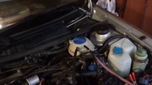 Проверка давления в системе охлаждения Чери Амулет после замены крышки расширительного бачка.