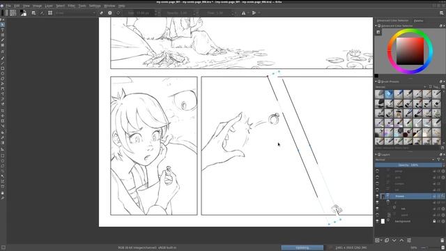Tutorial: a Comic page from A to Z with Krita смотреть онлайн