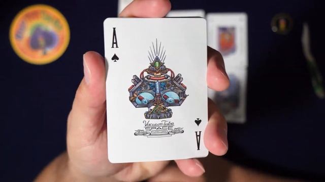AMAZING ART! Let's check out the Vacuum Tube Space Playing Cards Deck! Science Fiction Playing Card смотреть онлайн