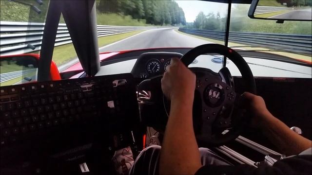 Assetto Corsa Nordschleife Ferrari F40 NO ASSISTS H Pattern + Clutch Ultra Graphics Buttkicker! смотреть онлайн