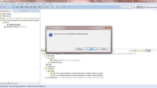 How to configured and use the local git repository by file protoclol in eclipse with java project смотреть онлайн