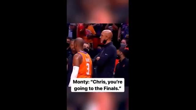This moment between CP3 and Monty Williams at the end of Game 6 is beautiful смотреть онлайн